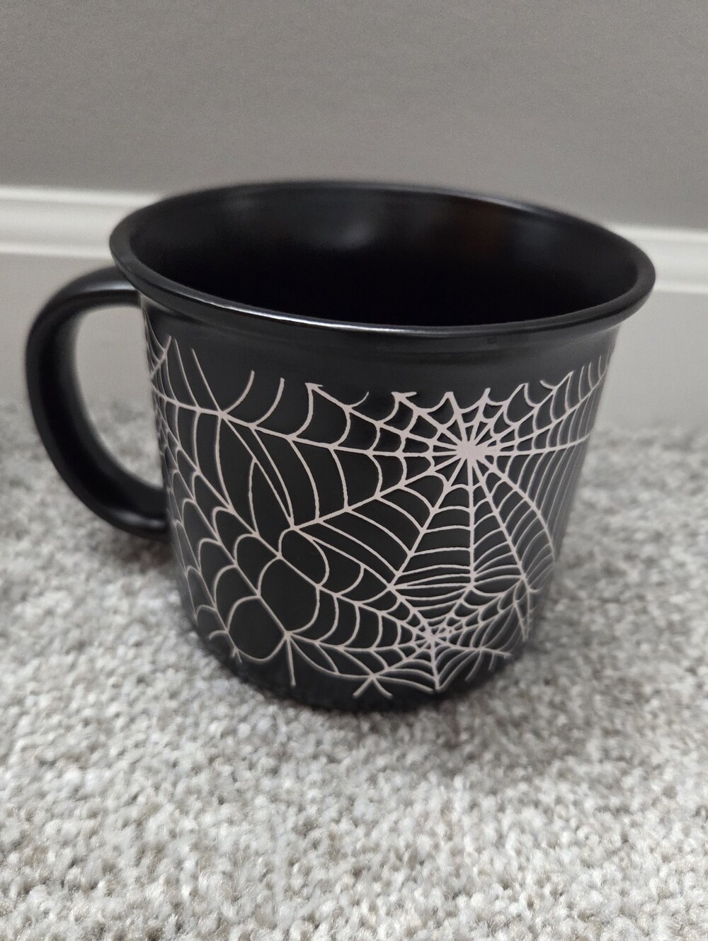 Black Spiderweb Ceramic Mug
